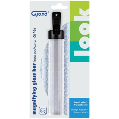 Lupa pod�u�na GRAND   szk�o powi�kszaj�ce 2,5x GR-P66