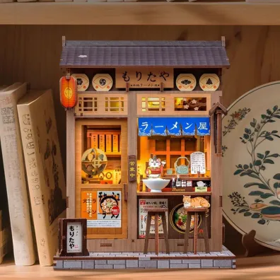 Puzzle Miniaturowy domek Book Nook Bar w Tokio Habarri
