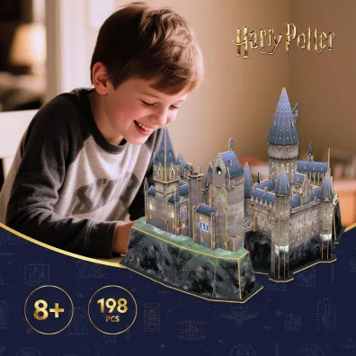 Puzzle 197 3D Harry Potter Zamek Hogwart 306-540302 Cubic Fun