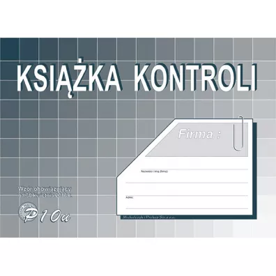 Michalczyk i Prokop Ksi��ka kontroli P10-U