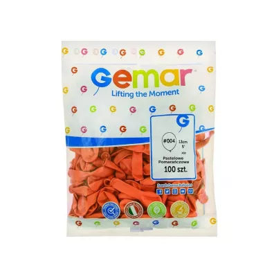 Godan Balony pastelowe pomara�czowe 100 szt.