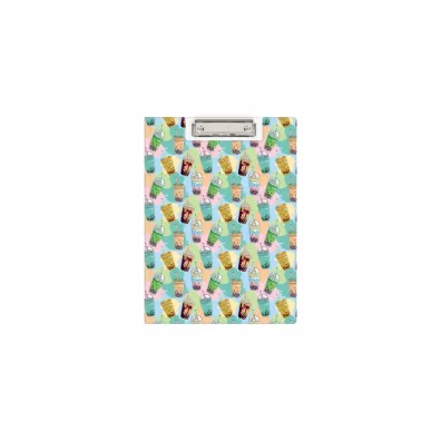 Clipboard A4 PVC zamykany Bubble Tea BIURFOL KHN-04-37