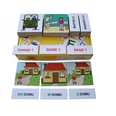 Zestaw dydaktyczny. Dok�d? Gdzie? Sk�d?