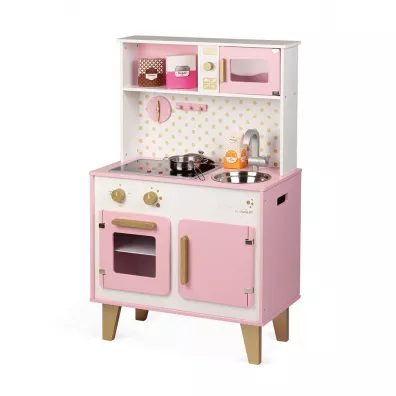 Dua kuchnia drewniana z dwikiem i 6 akcesoriami Candy Chic Janod