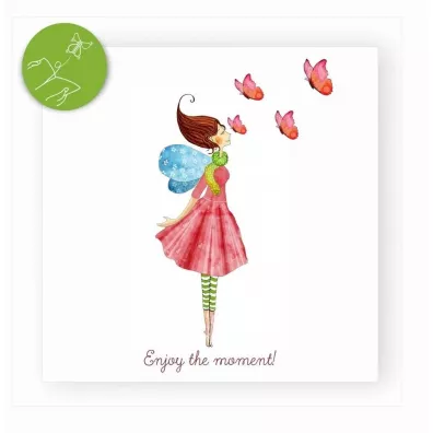 Cozywood Karnet kwadrat z niespodziank� Motyle