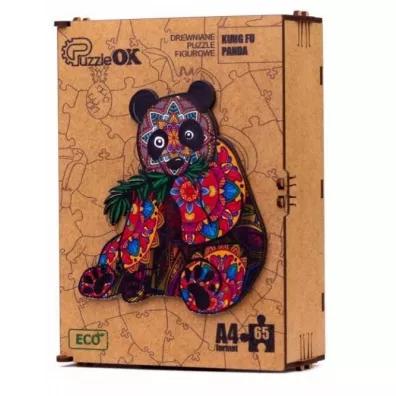 Puzzle drewniane eko 65 el. Kung Fu Panda A4 PuzzleOK