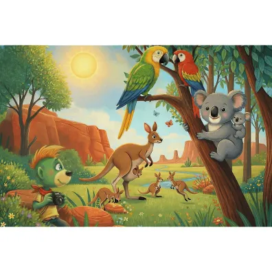 Puzzle 100 Koala i kangury TREFL
