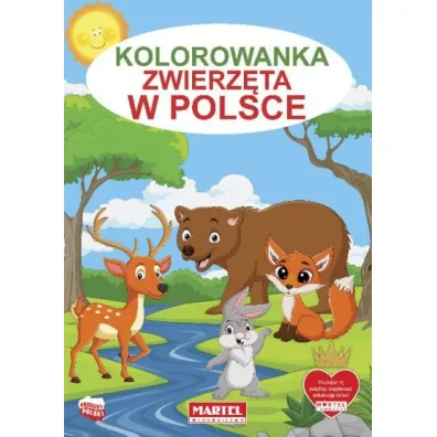 Kolorowanka z naklejkami. Zwierz�ta w Polsce - Pracav zbiorowa