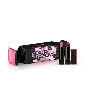 Shiseido Beauty Blossoms Modern Matte Powder Lipstick zestaw 505 Peep Show + 515 Mellow Drama 2 x 2.5 g