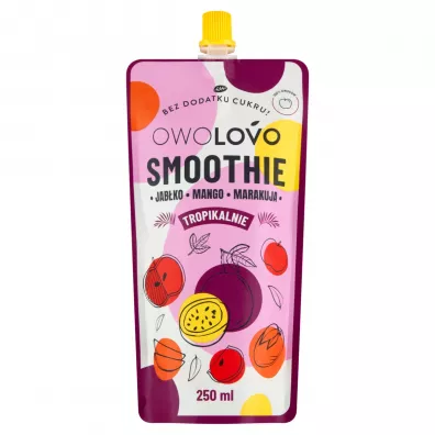 Owolovo Smoothie tropikalnie Jabko-mango-marakuja 250 ml