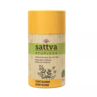 Sattva Natural Herbal Dye for Hair naturalna zio�owa farba do w�os�w Light Blonde 150 g