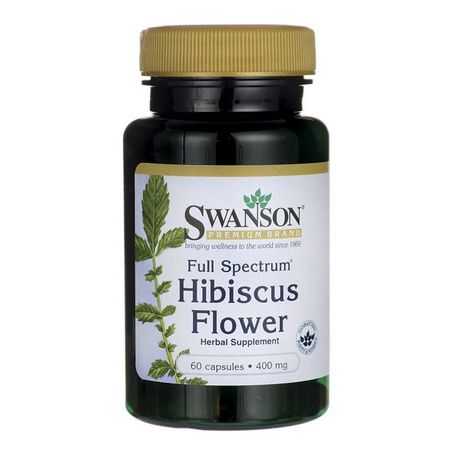 Swanson, Usa Swanson full spectrum hibiscus flower 400mg 60 kaps