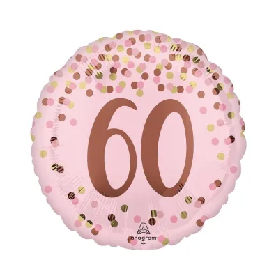 Anagram Balon foliowy Pretty pink 60th Birthday 46cm