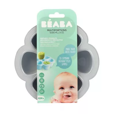 Beaba Silikonowy pojemnik do mroenia Light mist 6 x 90 ml
