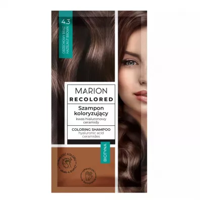 Marion Recolored szampon koloryzuj�cy 4.3 Orzechowy Br�z 35 ml