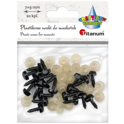 Titanum Nosy do maskotek plastikowe tr�jk�tne 9x7mm 20 szt