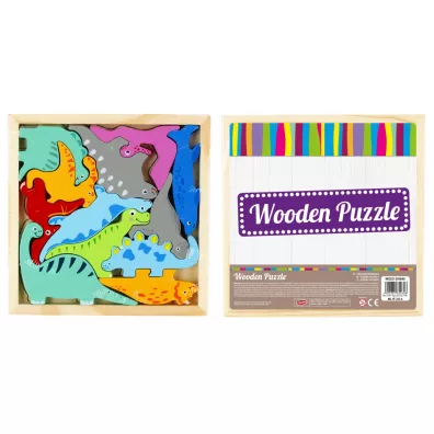 Puzzle Uk�adanka drewniana 12 el. Dinozaury Mega Creative