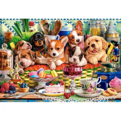 Puzzle 1000 el. Puppies Dessert Castorland