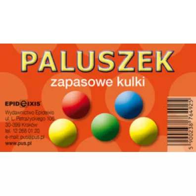 Paluszek. Zabawka edukacyjna. Kulki zapasowe