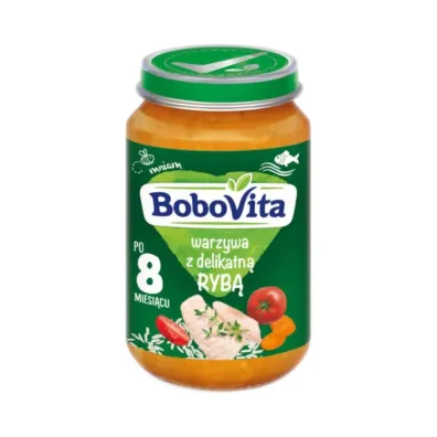 BoboVita Obiadek Warzywa z delikatn� ryb� po 8 miesi�cu 190 g