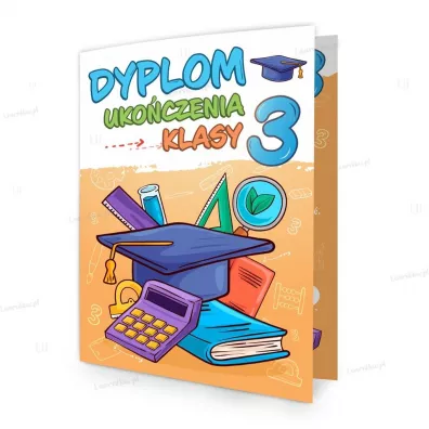 LearnHow Dyplom skadany A4 ukoczenia 3 klasy - Biret 5 szt.