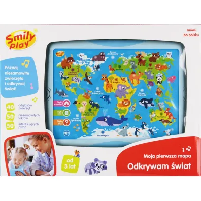 Zabawka edukacyjna Moja pierwsza mapa B/O 35x5x27 SMILY PLAY SP98303