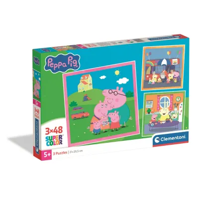 Puzzle 3x48 Peppa Pig Clementoni