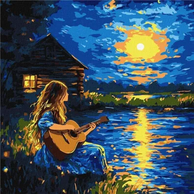 Ideyka Malowanie po numerach - D�wi�ki w ciemno�ci 40x40cm