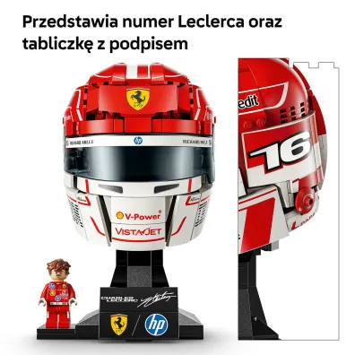 LEGO Editions Kask Charles Leclerc Scuderia Ferrari HP 43014