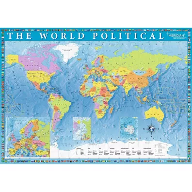 Puzzle 2000 el. Polityczna mapa �wiata Trefl
