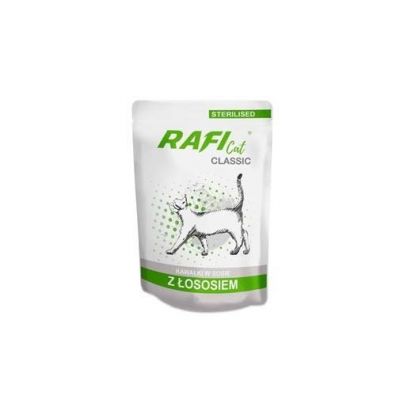 Rafi Classic sterile Karma mokra dla kotów z łososiem 85 g