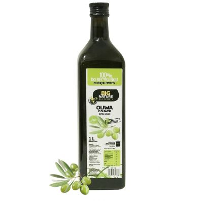 Big Nature Oliwa z oliwek Extra Virgin tłoczona na zimno 1 l