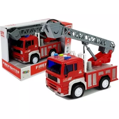 Wz straacki z nacigiem czerwony dwik 1:20 Leantoys