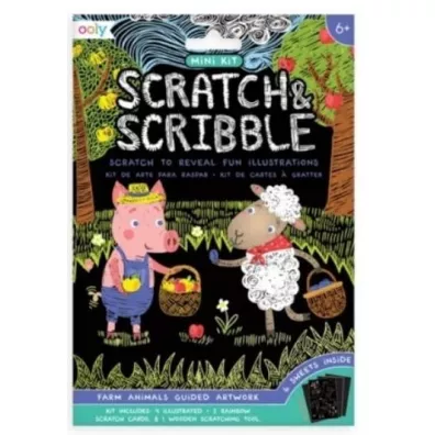 Kolorowe Baloniki Zdrapywanki Mini Scratch & Scribble Zwierz�ta