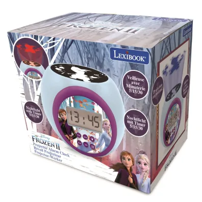 Budzik cyfrowy Frozen z projektorem i timerem RL977FZ