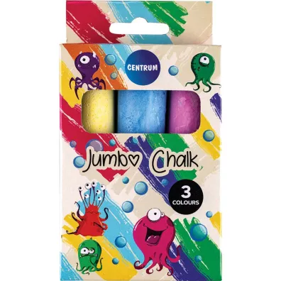 Centrum Kreda kolorowa Jumbo Unicorn 3 szt.