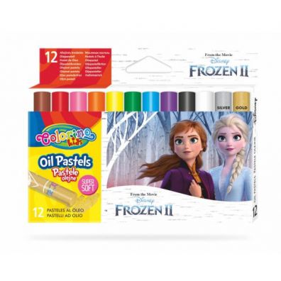 Patio Pastele olejne Colorino Kids trjktne Frozen 12 kolorw