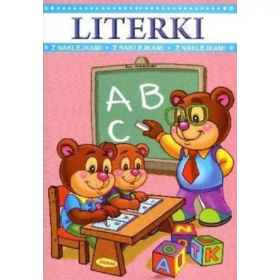 Literki z naklejkami