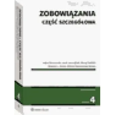 Zobowi�zania. Cz�� szczeg�owa