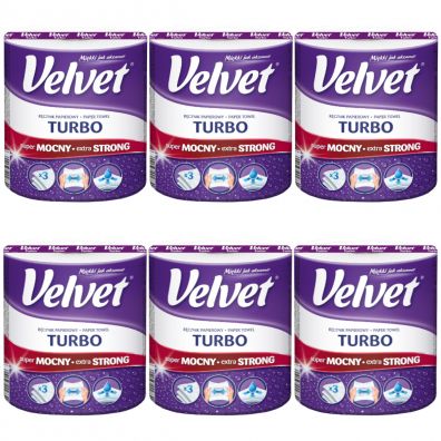 Velvet Ręcznik papierowy Turbo Zestaw 6 szt.