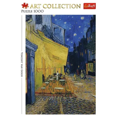 Puzzle 1000 el. Taras kawiarni w nocy Trefl