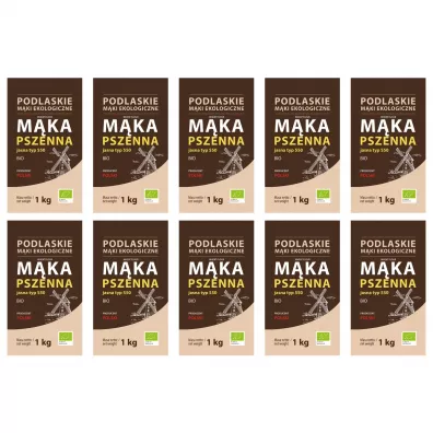 BioLife Mka pszenna jasna typ 550 zgrzewka 10 kg Bio