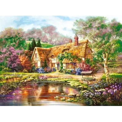 Puzzle 3000 el. Twilight at Woodgreen Pond Castorland