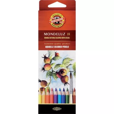 Koh-I-Noor Kredki akwarelowe Mondeluz 18 szt.