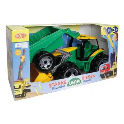 Lena Gigant Traktor z przyczepk� i spychem