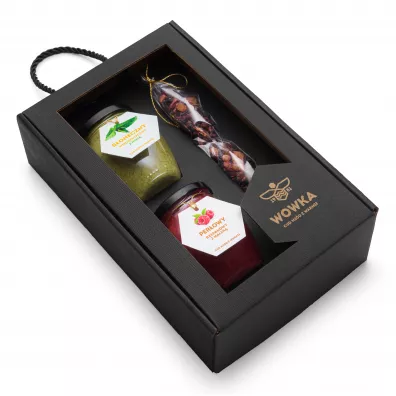 Wowka Zestaw prezentowy z miodami i herbat� 2 x 260 g