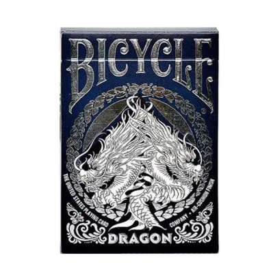 Bicycle Dragon, karty do gry, niebieskie