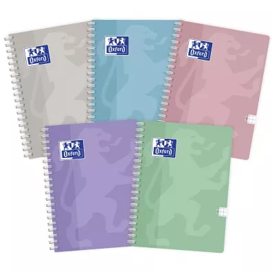 Oxford Ko�ozeszyt Touch Pastel 2SPI A4 kratka, 90g 80 kartek