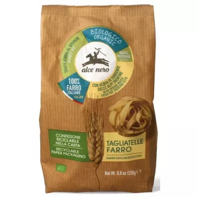 Alce Nero Makaron z paskurki gniazda tagliatelle 250 g Bio