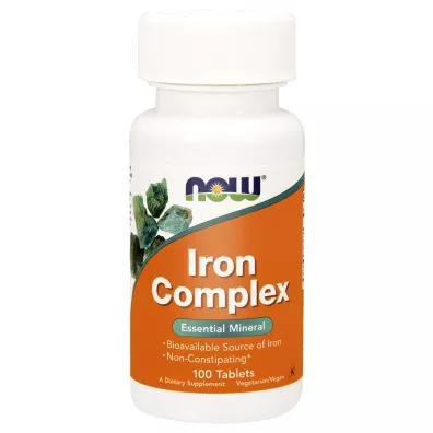 Now Foods Kompleks �elaza Iron Complex Suplement diety 100 tab.